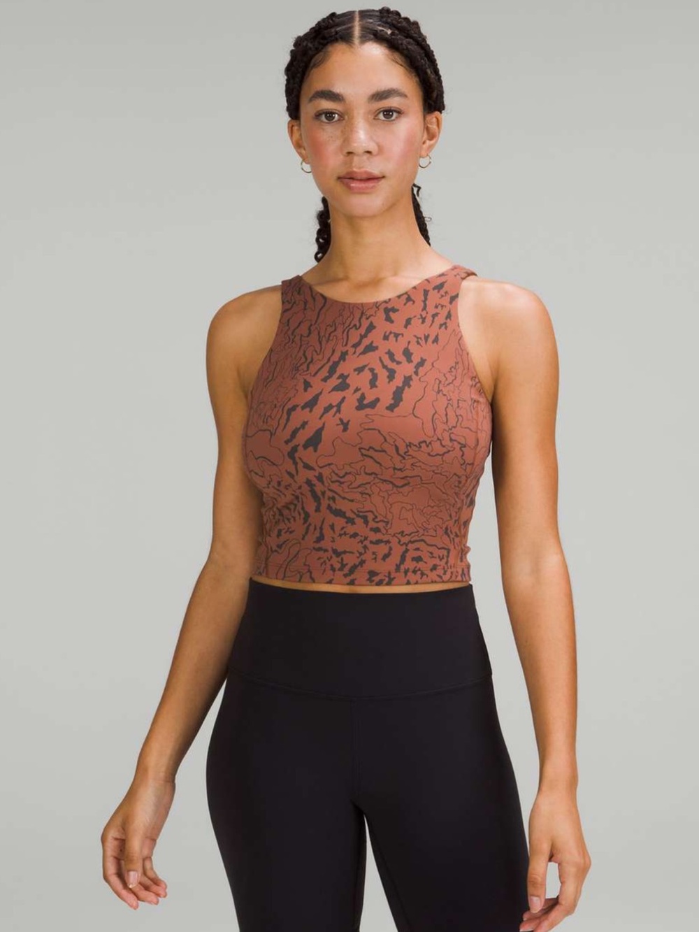 New Lululemon Align High-Neck Tank Top
Camo Contour Jacquard Copper Graphite